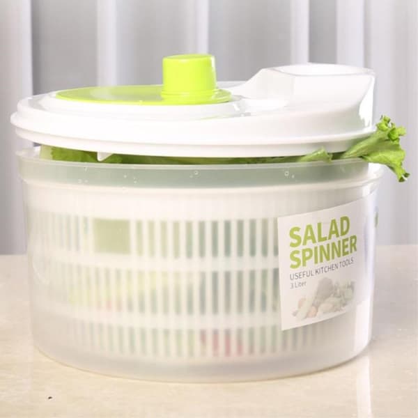 Salladsspinnare Sallad Spinner Grönsakstork Roterande Veggie Grön