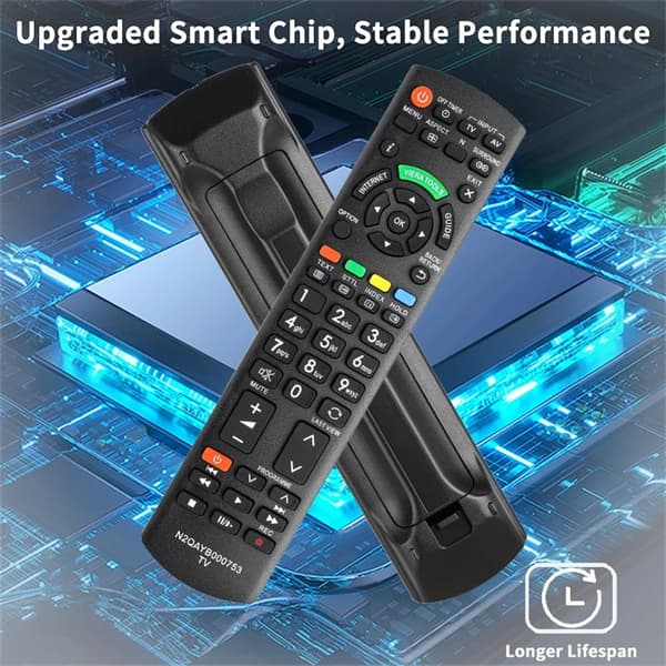 Fjernkontrollerstatning for N2QAYB000753 For Panasonic TV Black