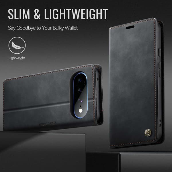 CASEME Puhelimen Lompakkokotelo Google Pixel 11 Pro XL:lle Black