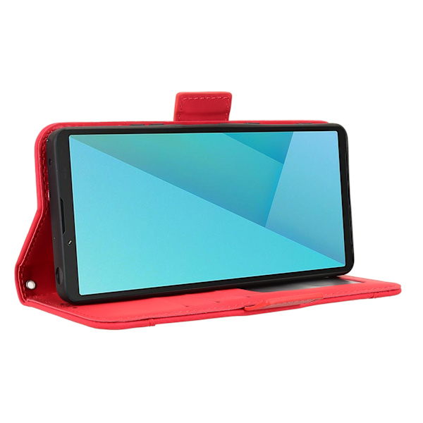 Wallet case Case Cover for Sony Xperia 10 VII - Red Red