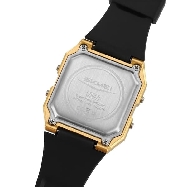 SKMEI Digital Elektronisk Armbåndsur Ur Baggrundsbelysning - Sort+sort Black