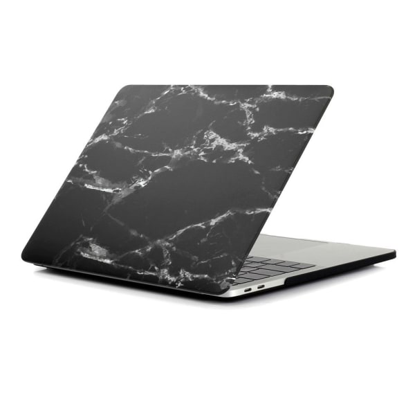 MacBook Air 13.3 A1932 (2018) + Retina-modellen Skal - Marmor Sv Svart
