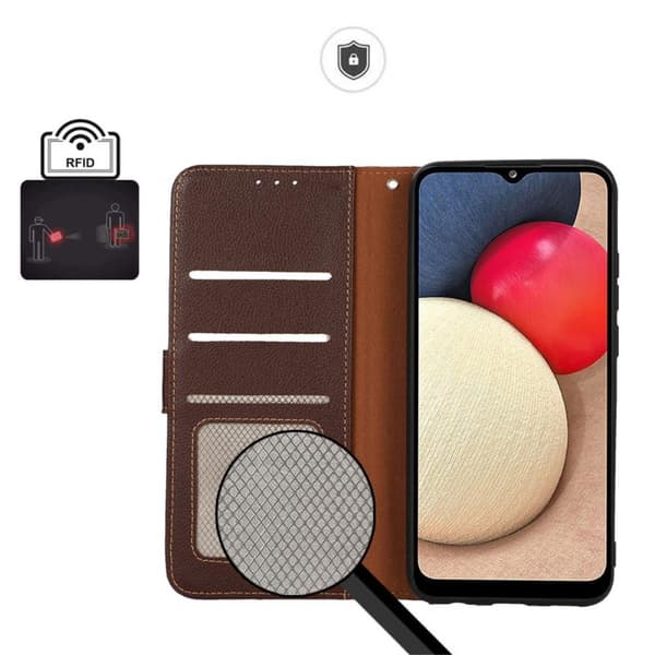 KHAZNEH Motorola Moto G60s Plånboksfodral - Brun Brun