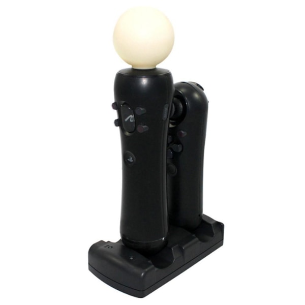 Playstation 3/PS3 Move Dobbelt opladningsstativ 2 i 1 Black