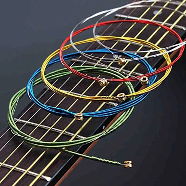 65 delar Gitarr Tillbehör Akustisk Elgitarr Strängar Plektrum Strängvindare mm Svart