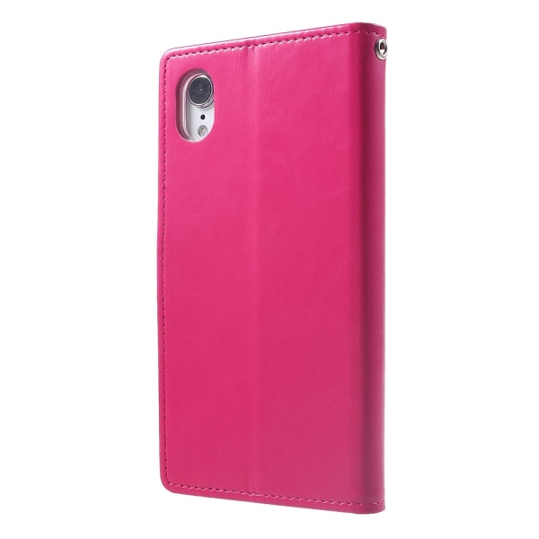 MERCURY GOOSPERY Blue Moon Wallet Cover til iPhone XR - Hot Pink Pink