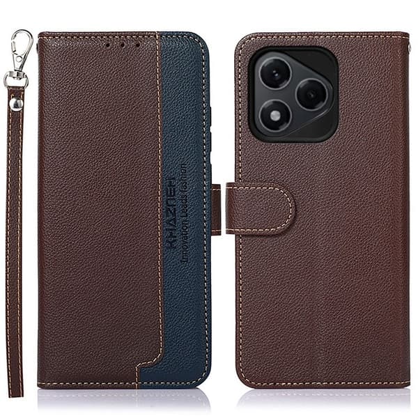 KHAZNEH Telefoncover til Honor 400 Lite 5G - Brun/Blå Brown