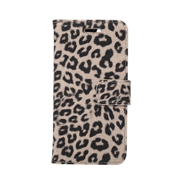 iPhone 7 / iPhone 8 / SE Plånboksfodral / Fodral Leopard Grå - Svart Svart