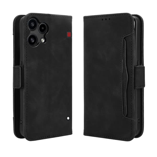 Lompakkokotelo Nothing Phone (3a) Lite 5G -puhelimelle useilla korttipaikoilla - Musta Black