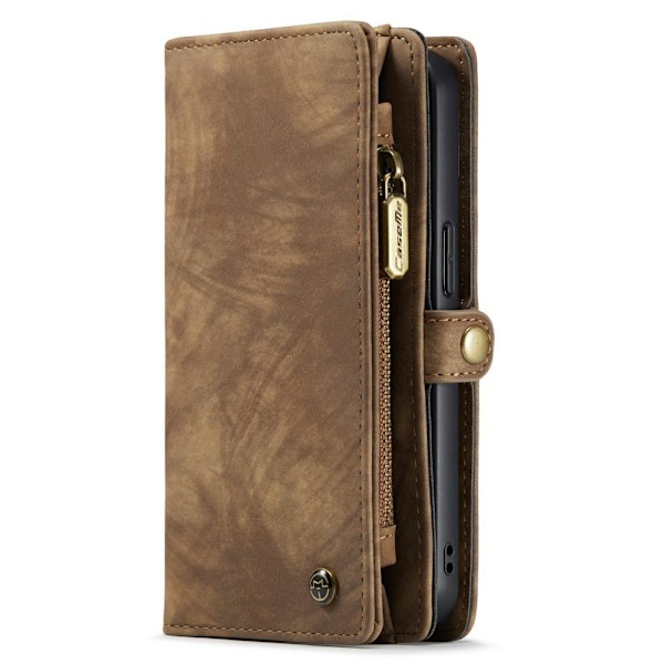 CASEME iPhone 13 Retro plånboksfodral - Brun Brun