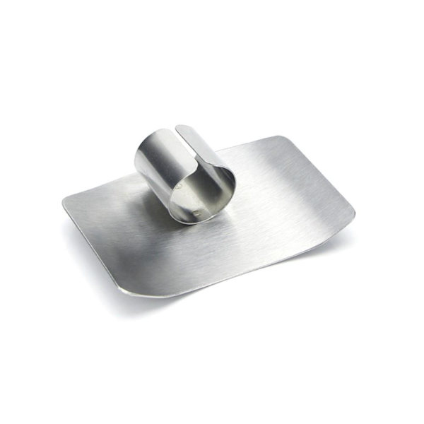 Stainless Steel Finger Guard for Safe Cutting Vegetables Fruit Green
