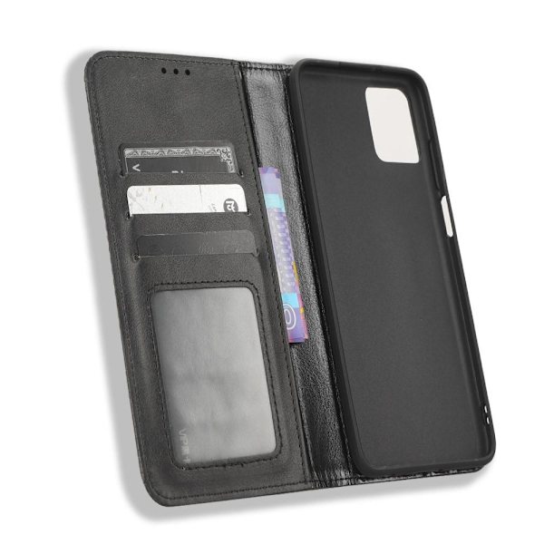 Wallet Stand Flip Phone Case til Motorola Moto G32 4G - Sort Black