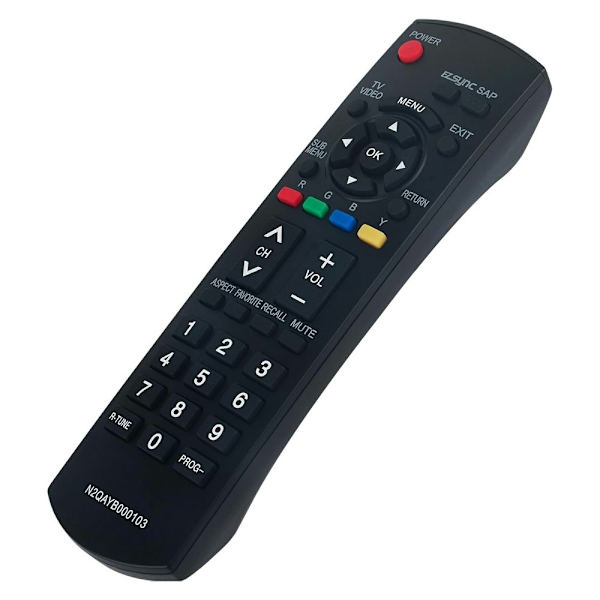 Fjernkontrollerstatning for N2QAYB000103 For Panasonic TV Black