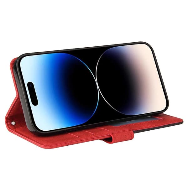 Til iPhone 15 Pro KT - serie - 1 dobbeltfarve Red