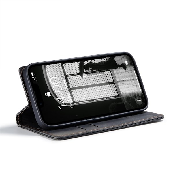 CASEME plånboksfodral till iPhone 17e / 16e Svart