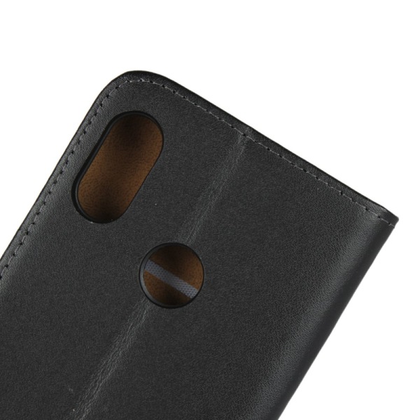 Jaettu nahkainen lompakkoteline matkapuhelinkotelo Xiaomi Mi A2 Black