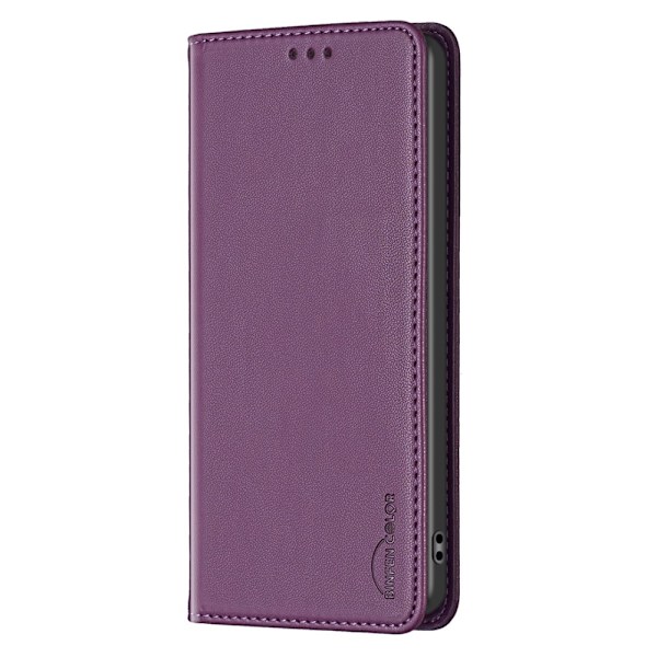 BINFEN COLOR Google Pixel 8a -kotelo PU-nahkainen puhelimen Dark purple