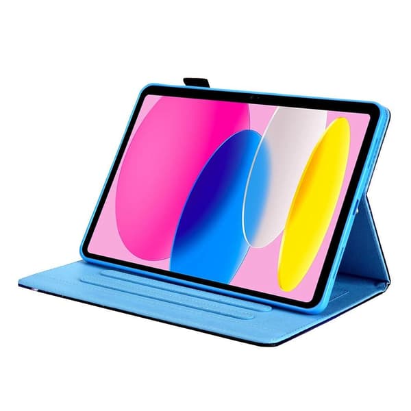 Tablettveske med klaffstativ for iPad 10.9 (2022) - Hest White