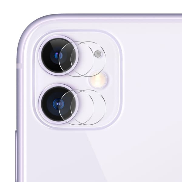 2+2kpl HAT PRINCE karkaistu lasikameralinssi iPhone 11: lle Transparent