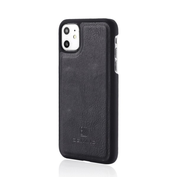 DG.MING til iPhone 11 stilfuld tegnebog taske - sort Black