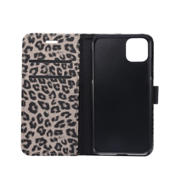iPhone 11 Plånboksfodral Fodral Leopard - Brun Brun