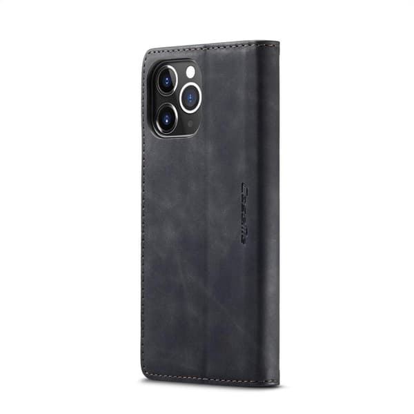 CASEME Retro lompakkokotelo iPhone 12 Pro Maxille Black