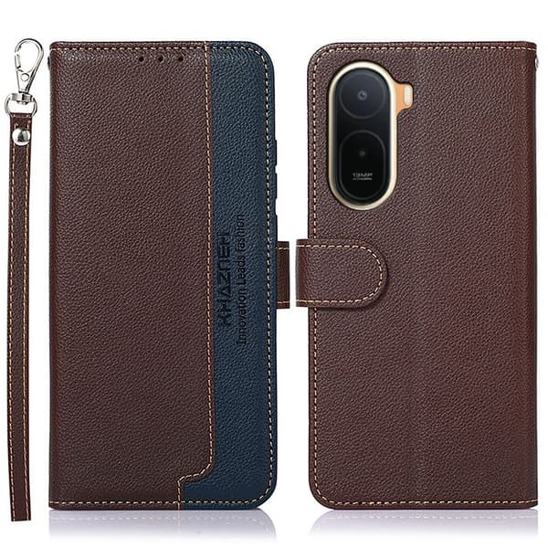 KHAZNEH Lommebokdeksel til Xiaomi Redmi A7 Pro 4G / Redmi A7 Pro 5G Brown