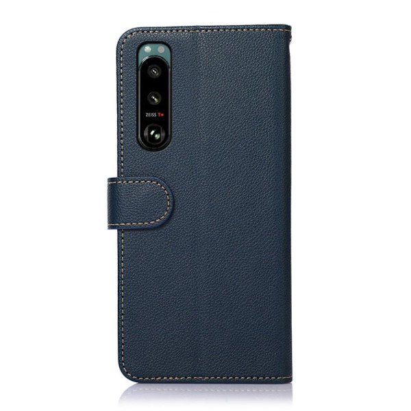 KHAZNEH Sony Xperia 5 III Plånboksfodral Blå Blå
