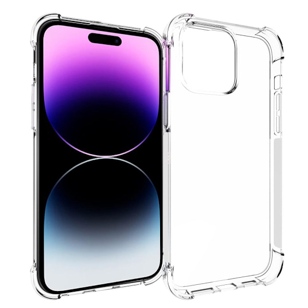 TPU + Akryl Anti-Fall Telefondeksel for iPhone 15 Pro Max Transparent