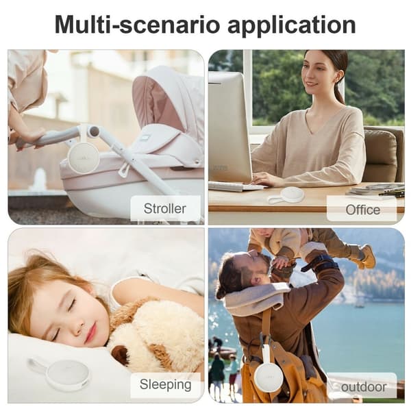 White Noise Machine Bluetooth-høyttaler Baby Barn Voksen Sleep Aid Sound Machine White
