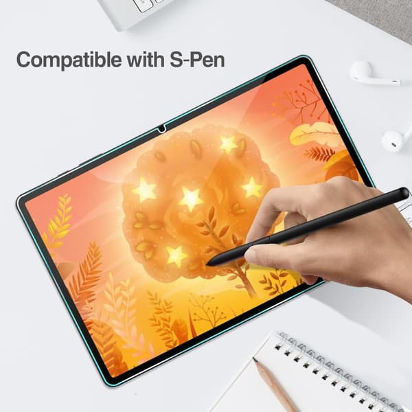Samsung Galaxy Tab S9 FE+ Herdet Glass Skjermbeskytter Transparent