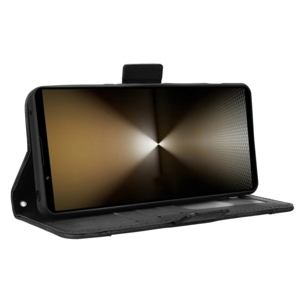 Wallet Stand Flip-telefonetui til Xperia 1 VI - Sort Black