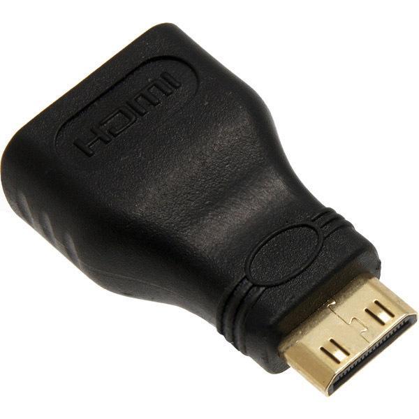 Mini-Hdmi till Hdmi Omvandlare Hane-Hona Black