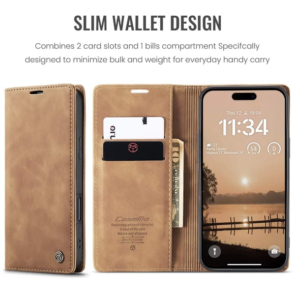 CASEME Lommebok-deksel Til iPhone Air Black