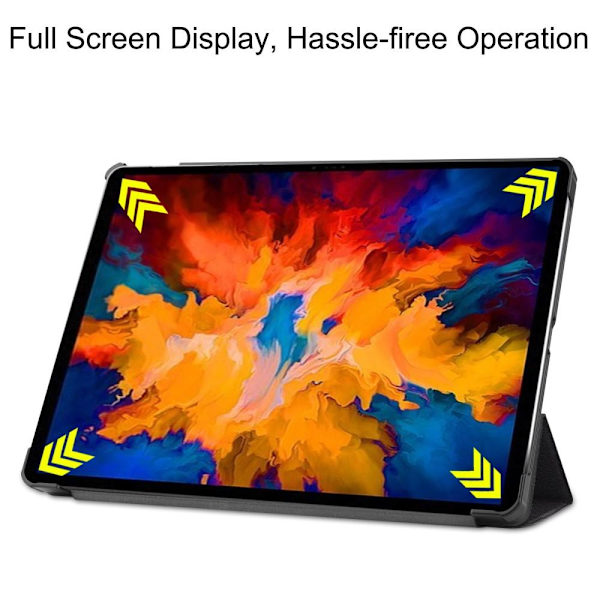 Tri-fold Stativdeksel for Lenovo Tab P11 Pro TB-J706F - Don't Touch Multicolor