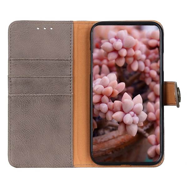 KHAZNEH Lommebok Stativ Etui For Google Pixel 8 Grey