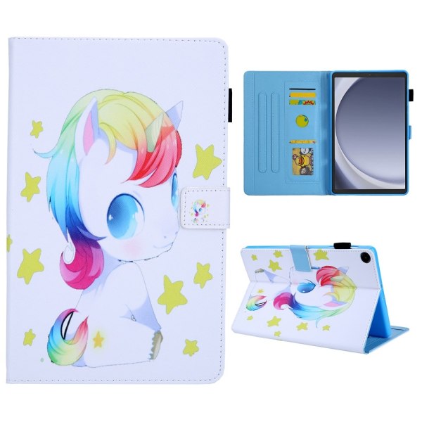 For Samsung Galaxy Tab A9 Flip Stand Case PU Leather Pattern Tablet Cover Multicolor