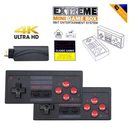 Classic Game Box 8 - bitars underhållningssystem Spelkonsol Svart