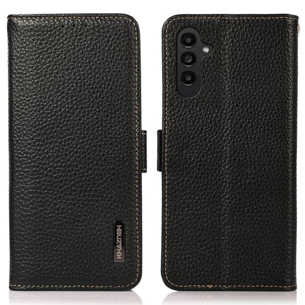 Til Samsung Galaxy S26 Mobilpung Cover ægte okselæder Black