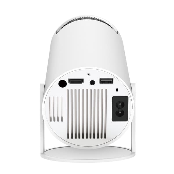 PRO-projektor Android 11.0 2.4G / 5G WiFi 6 Bluetooth 5.0 1280*720P Hjemmekino White