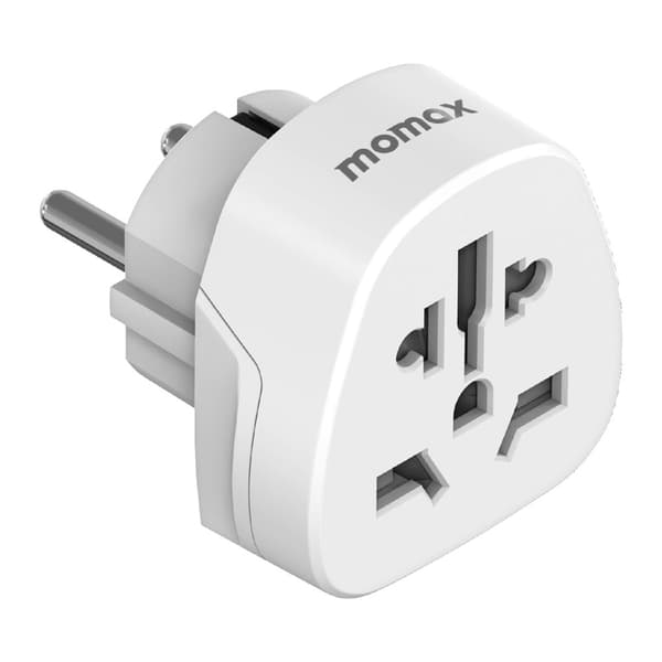 MOMAX 1-World 2500W universell reseadapter och strömomvandlare Vit