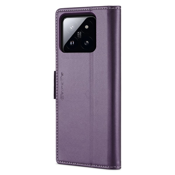 CASEME Retro Wallet Case for Xiaomi 14 Purple