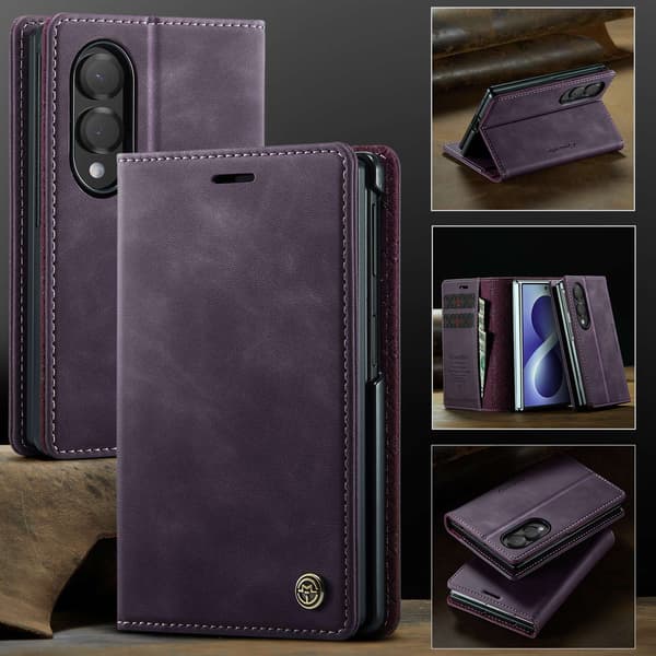 CASEME Telefonplånboksfodral till Samsung Galaxy Z Fold8 Lila
