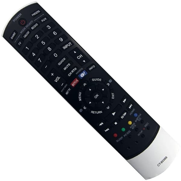 Fjernkontrollerstatning for CT-90366 For Toshiba TV Black