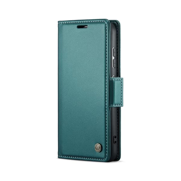 CASEME Retro Lompakkokotelo Samsung Galaxy S25 Green