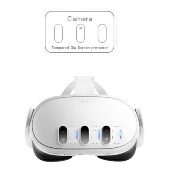 Til Oculus Meta Quest 3 linsecover i hærdet glas Transparent