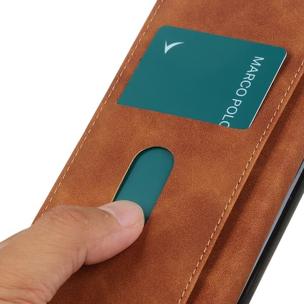 KHAZNEH Till Xiaomi 17T Plånboksfodral Retro Brun