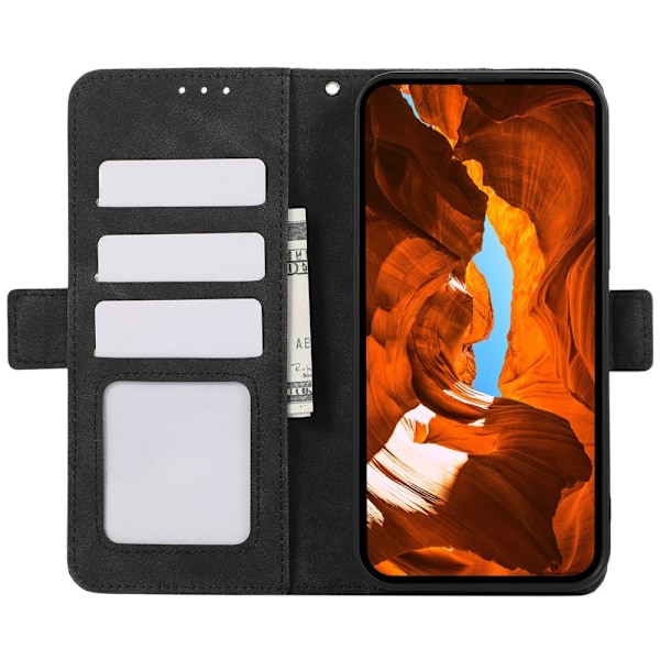 ABEEL Til Google Pixel 9a-etui Pung-etui Shell-telefon-etui RFID-blokering Black