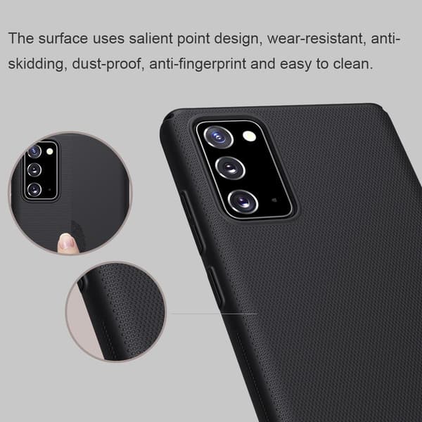 NILLKIN Super Frostet Hårdt Plastiketui Samsung Galaxy Note 20 Black