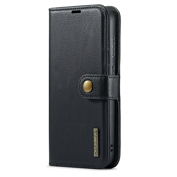 DG.MING 2 i 1 Plånboksfodral till Samsung Galaxy S25 Edge Svart